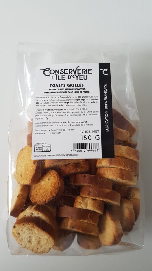 Image montrant les toasts grillés