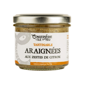 Image montrant le tartinable araignées de mer aux zestes de citron (100g)