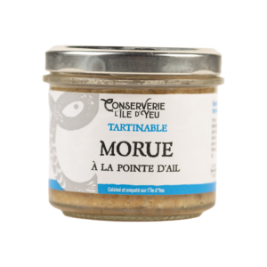 Image tartinable morue à la pointe d'ail 100g