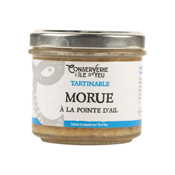 Image tartinable morue à la pointe d'ail 100g