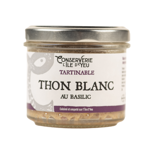 Image montrant le tartinable de thon blanc au basilic 100g