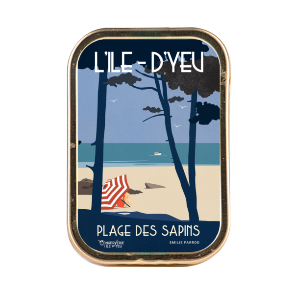 Image montrant une boite de sardines millésimées visuel plage des sapins -115g