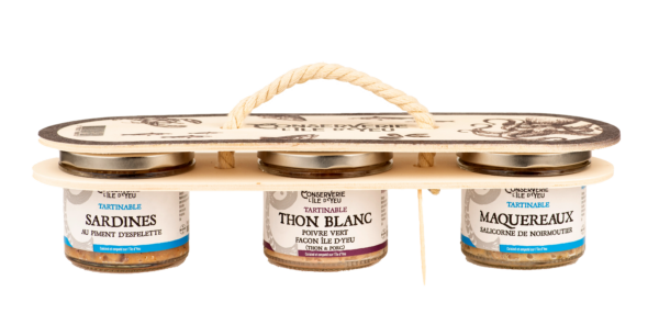 Image montrant le trio bois de tartinables 3*100g